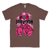 Chestnut Survivor Breast Cancer with boxing gloves Classic Tee - NancyCooperArtShop
