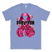 Colony Blue Survivor Breast Cancer with boxing gloves Classic Tee - NancyCooperArtShop