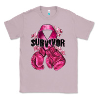 Lilac Survivor Breast Cancer with boxing gloves Classic Tee - NancyCooperArtShop