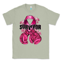 Matcha Survivor Breast Cancer with boxing gloves Classic Tee - NancyCooperArtShop