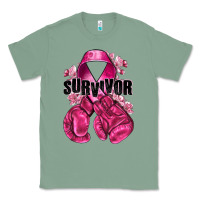Sage Survivor Breast Cancer with boxing gloves Classic Tee - NancyCooperArtShop