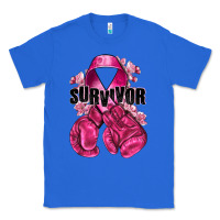 True Royal Survivor Breast Cancer with boxing gloves Classic Tee - NancyCooperArtShop