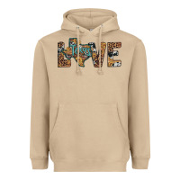 Love Texas Map Sunflower Leopard Cowhide Heavyweight Hoodie | Teevron