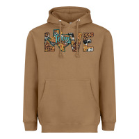 Toasted Coconut love texas map sunflower leopard cowhide Heavyweight Hoodie - Artiststas