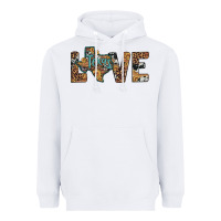 White love texas map sunflower leopard cowhide Heavyweight Hoodie - Artiststas