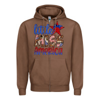 Chestnut little miss america Zipper Hoodie - Artiststas