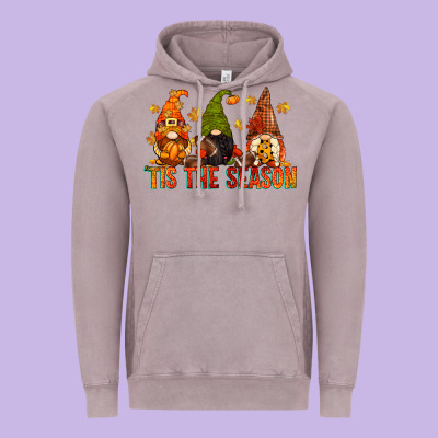 Tis The Season Gnomes Vintage Hoodie Designed By Cowgirlartshop