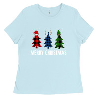 Baby Blue Merry Christmas Ladies Tee - Bettercallsaul