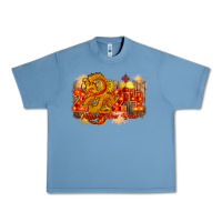 Pebble Blue year of the dragon chinese new year 2024 Urban Heavy Tee - CowGirlArtShop
