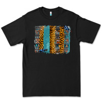 Black Aztec Leopard Glitter Brushstrokes Premium Tee - Bettercallsaul