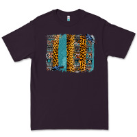 Plum Aztec Leopard Glitter Brushstrokes Premium Tee - Bettercallsaul