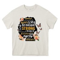 Black Woman Silhouette Heavy Core Tee | Teevron