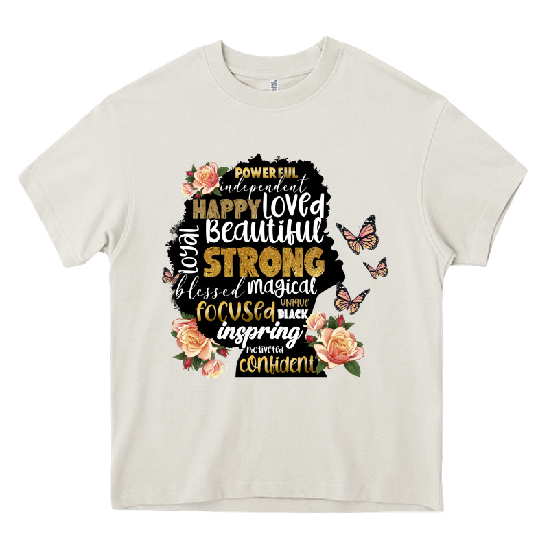 Black Woman Silhouette Heavy Core Tee by Artiststas | Teevron