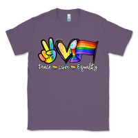 Lavender Peace love equality Classic Tee - NancyCooperArtShop