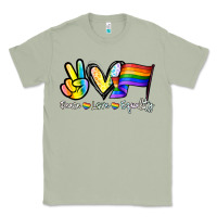 Matcha Peace love equality Classic Tee - NancyCooperArtShop