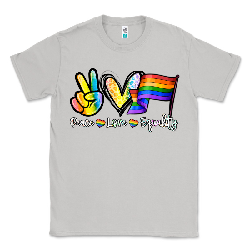 Peace Love Equality Classic Tee by NancyCooperArtShop | Teevron