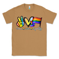 Toasted Coconut Peace love equality Classic Tee - NancyCooperArtShop
