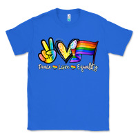 True Royal Peace love equality Classic Tee - NancyCooperArtShop