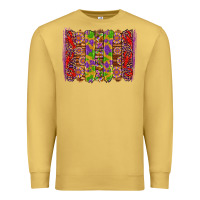 Antique Gold mardi gras crawfish brushstrokes Premium Sweatshirt - Artiststas