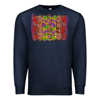 Navy mardi gras crawfish brushstrokes Premium Sweatshirt - Artiststas