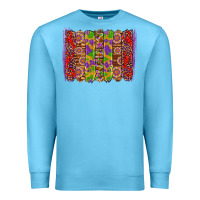 Ocean Blue mardi gras crawfish brushstrokes Premium Sweatshirt - Artiststas