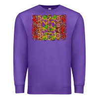 Purple mardi gras crawfish brushstrokes Premium Sweatshirt - Artiststas