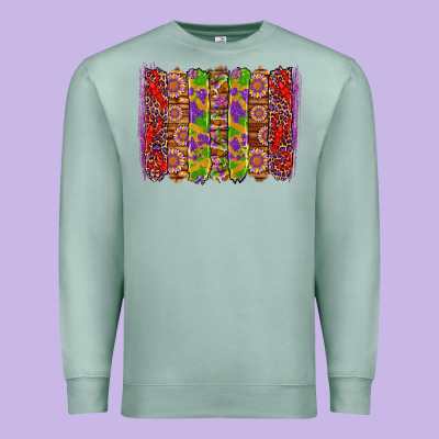 Mardi Gras Crawfish Brushstrokes Premium Sweatshirt Designed By Artiststas