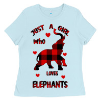 Baby Blue Just a girl who loves Elephants - Elephant Ladies Tee - Bettercallsaul