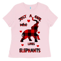 Bubblegum Pink Just a girl who loves Elephants - Elephant Ladies Tee - Bettercallsaul