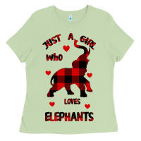 Matcha Just a girl who loves Elephants - Elephant Ladies Tee - Bettercallsaul