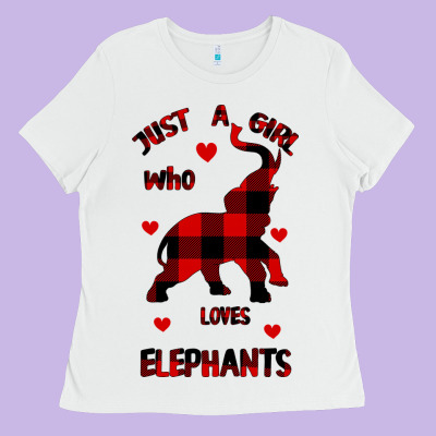 Just A Girl Who Loves Elephants - Elephant Ladies Tee Designed By Bettercallsaul