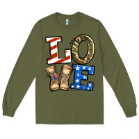 Army Green 4th of July Army Love Long Sleeve Tee - Jasminsmagicworld