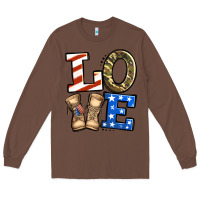 Chestnut 4th of July Army Love Long Sleeve Tee - Jasminsmagicworld