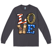 Smoke 4th of July Army Love Long Sleeve Tee - Jasminsmagicworld