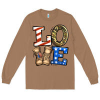 Toasted Coconut 4th of July Army Love Long Sleeve Tee - Jasminsmagicworld