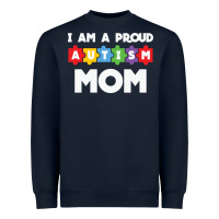 Navy LIL Autism Mom Heavyweight Sweatshirt - CowhideDigitalArt