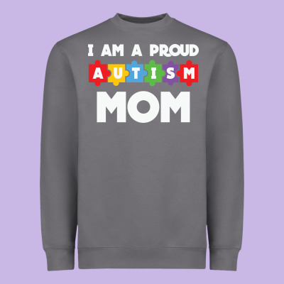 Lil Autism Mom Heavyweight Sweatshirt Designed By Cowhidedigitalart