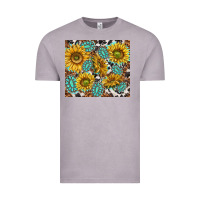 Vintage Zinc turquoise sunflowers with gemstones Vintage Tee - TumblerDesignByShophia