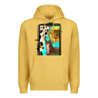 Antique Gold farm life alphabet lowercase letters l Premium Hoodie - BundleAndBundleShop