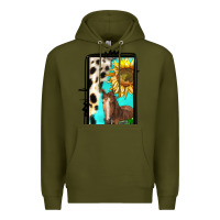 Army Green farm life alphabet lowercase letters l Premium Hoodie - BundleAndBundleShop