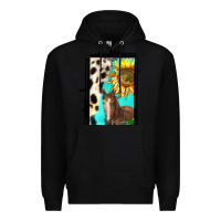 Black farm life alphabet lowercase letters l Premium Hoodie - BundleAndBundleShop