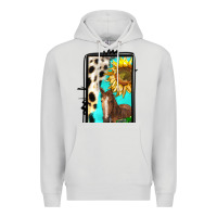 Dove Grey farm life alphabet lowercase letters l Premium Hoodie - BundleAndBundleShop