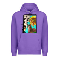 Purple farm life alphabet lowercase letters l Premium Hoodie - BundleAndBundleShop