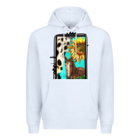 White farm life alphabet lowercase letters l Premium Hoodie - BundleAndBundleShop
