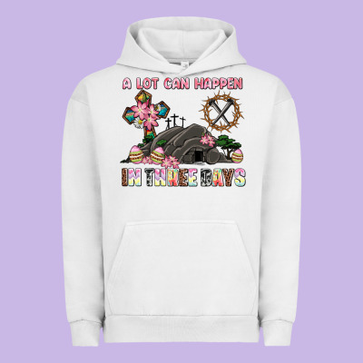 Easter A Lot Can Happen In Three Days Urban Hoodie Designed By Adodesignshop