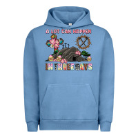 Pigment Pebble Blue easter a lot can happen in three days Urban Hoodie - AdoDesignShop