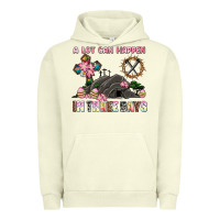 Pigment Pistachio easter a lot can happen in three days Urban Hoodie - AdoDesignShop