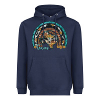 Navy texas map sunflower leopard cowhide aztec turquoise gemstone rainbow Heavyweight Hoodie - Artiststas