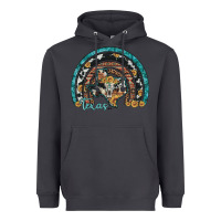 Smoke texas map sunflower leopard cowhide aztec turquoise gemstone rainbow Heavyweight Hoodie - Artiststas