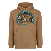 Toasted Coconut texas map sunflower leopard cowhide aztec turquoise gemstone rainbow Heavyweight Hoodie - Artiststas